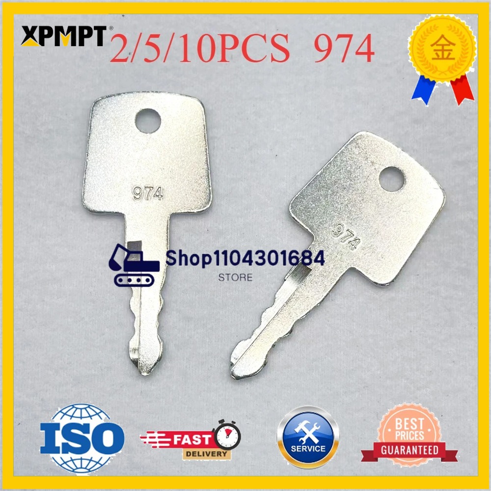 Heavy Equipment Keys - 10 szt. Kluczyki zapłonowe do wałków
