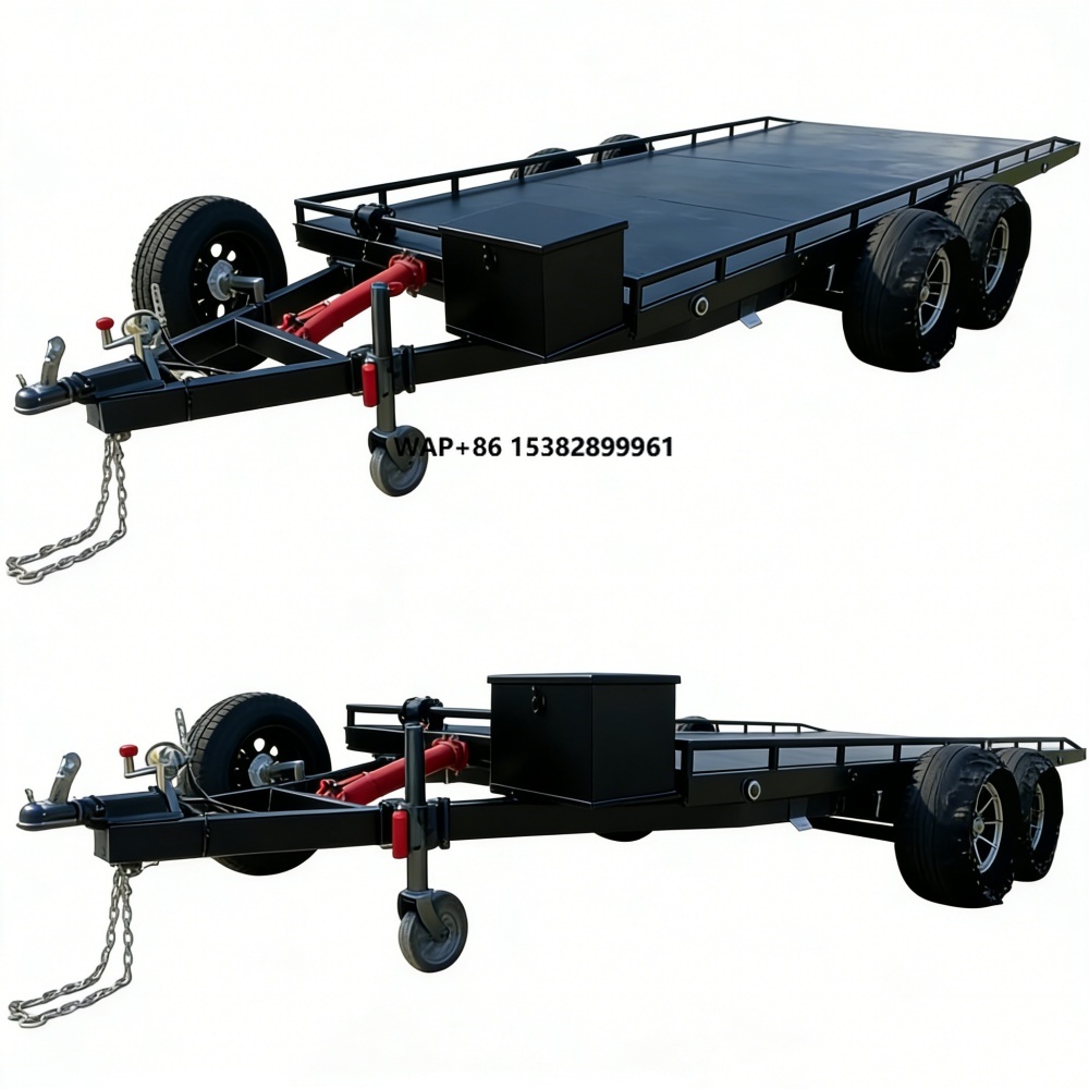 Heavy Equipment Hauler - Wytrzymała przyczepa samochodowa dwuosiowa ze stali,