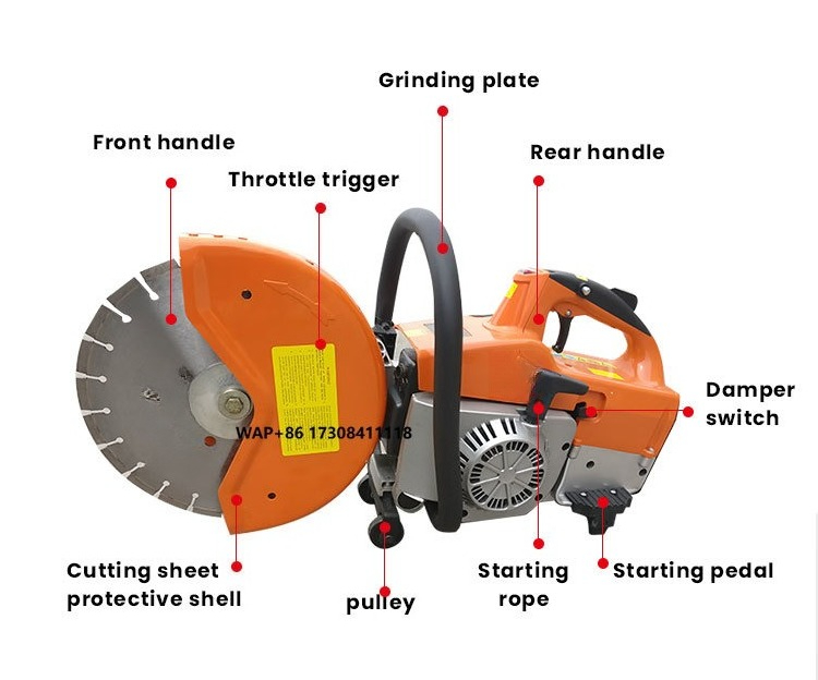 Electric Concrete Cutter - Maszyna do cięcia betonu, ręczna przecinarka