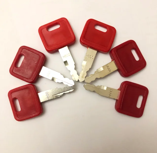 Heavy Equipment Keys - 6 szt. Zamiennik kluczyka zapłonowego do