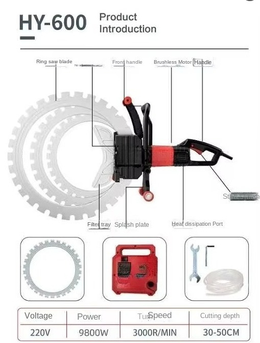 Wysokoczęstotliwościowa, bezpy – Electric Concrete Cutter recenzja i cena